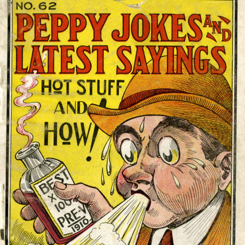 Book cover with title Peppy Jokes and Latest Sayings