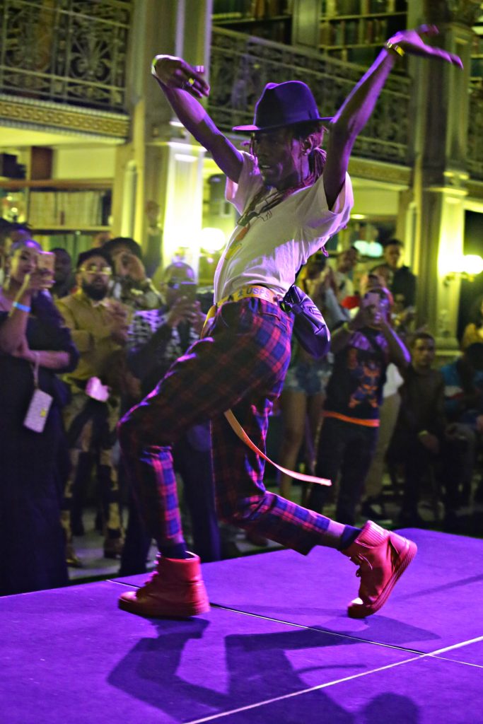 A dancer performing