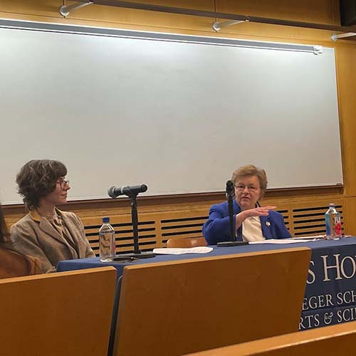 Senator Barbara Mikulski on a panel