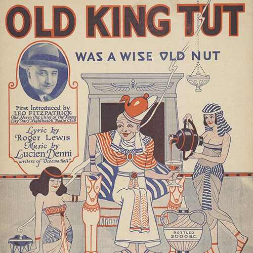 sheet music cover for Old King Tut