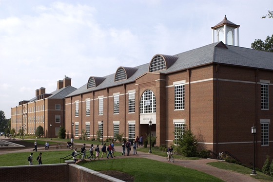 exterior wide view of Hodson Hall