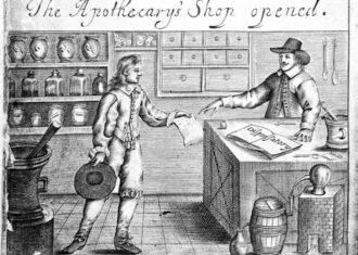 illustration of an apothcary